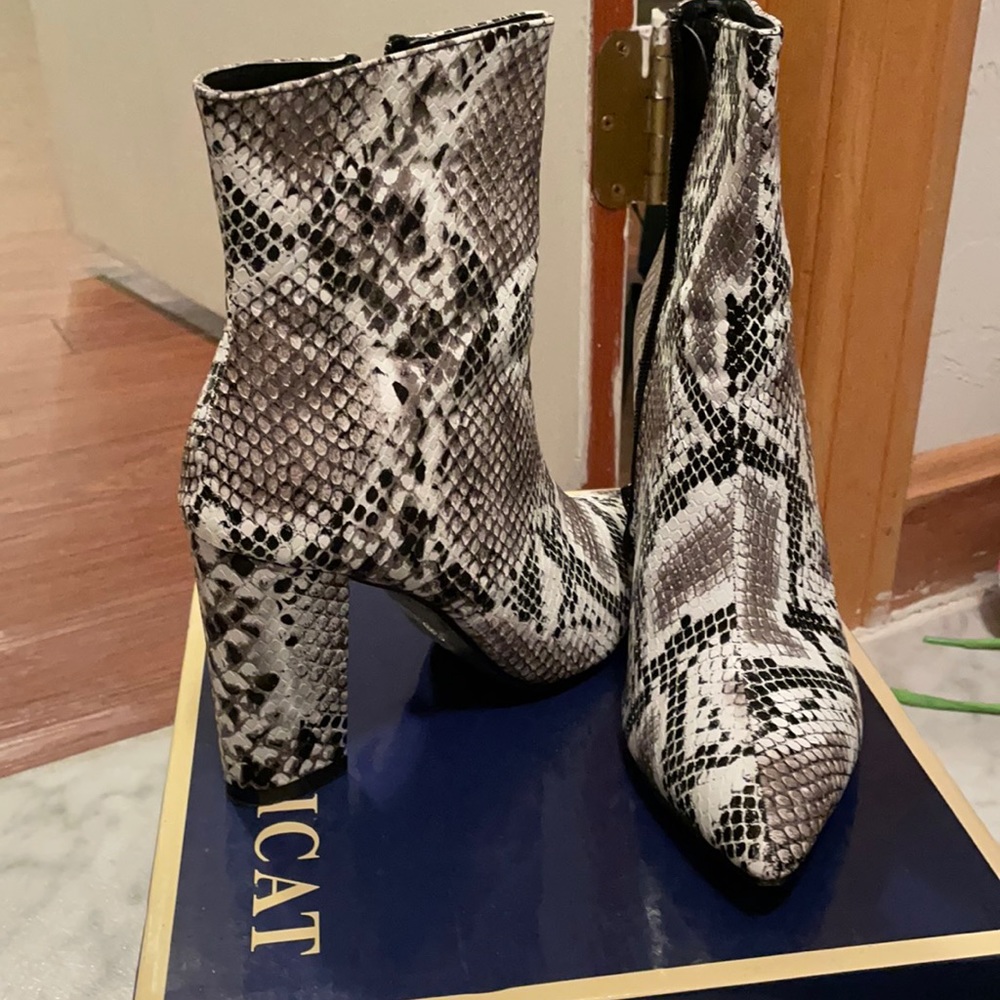 Snakeskin Booties